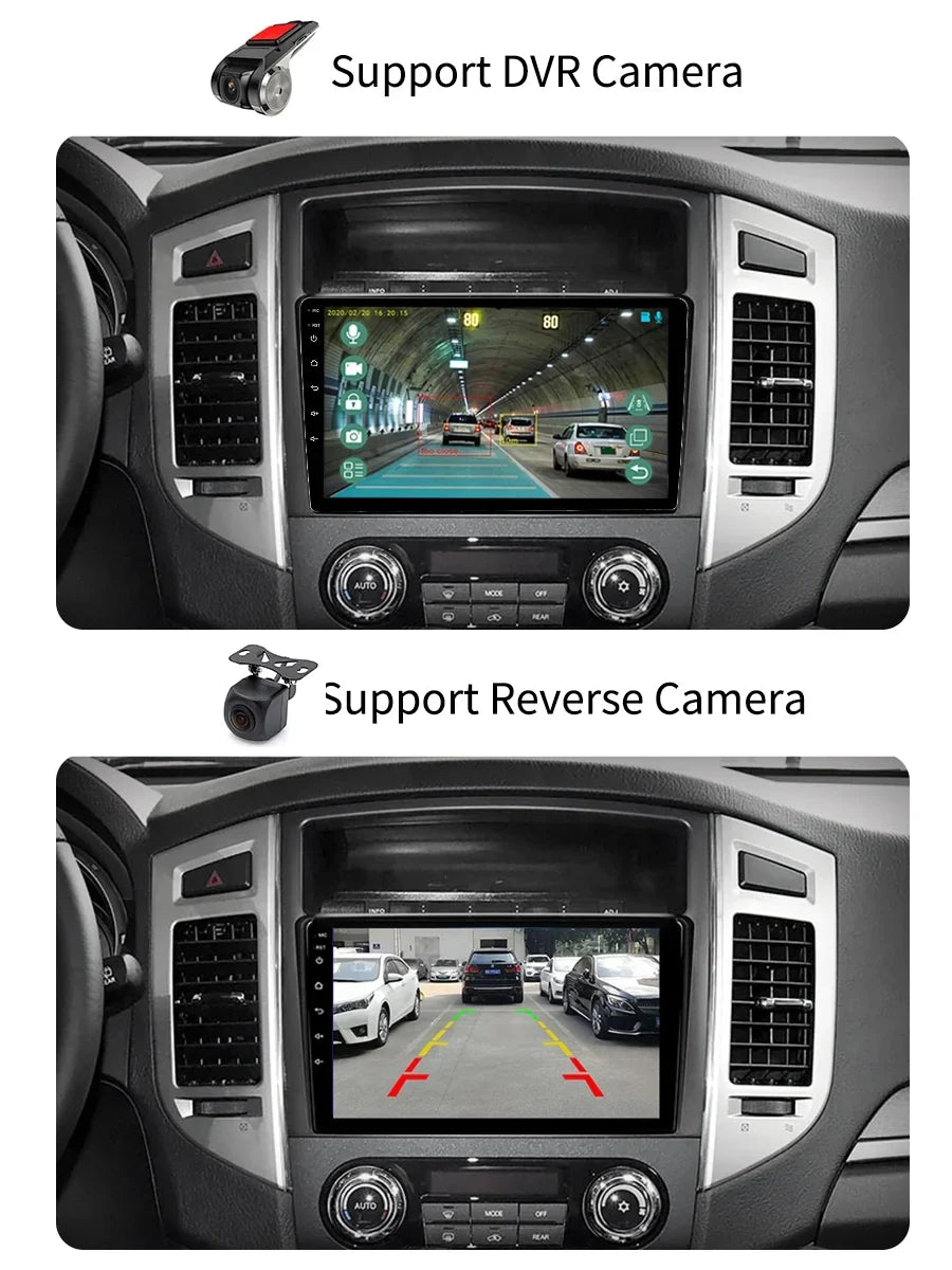 Car Stereo Radio For Mitsubishi Pajero 4 V80 V90 2006 - 2014 Android Screen  Navi With Carplay Android Auto