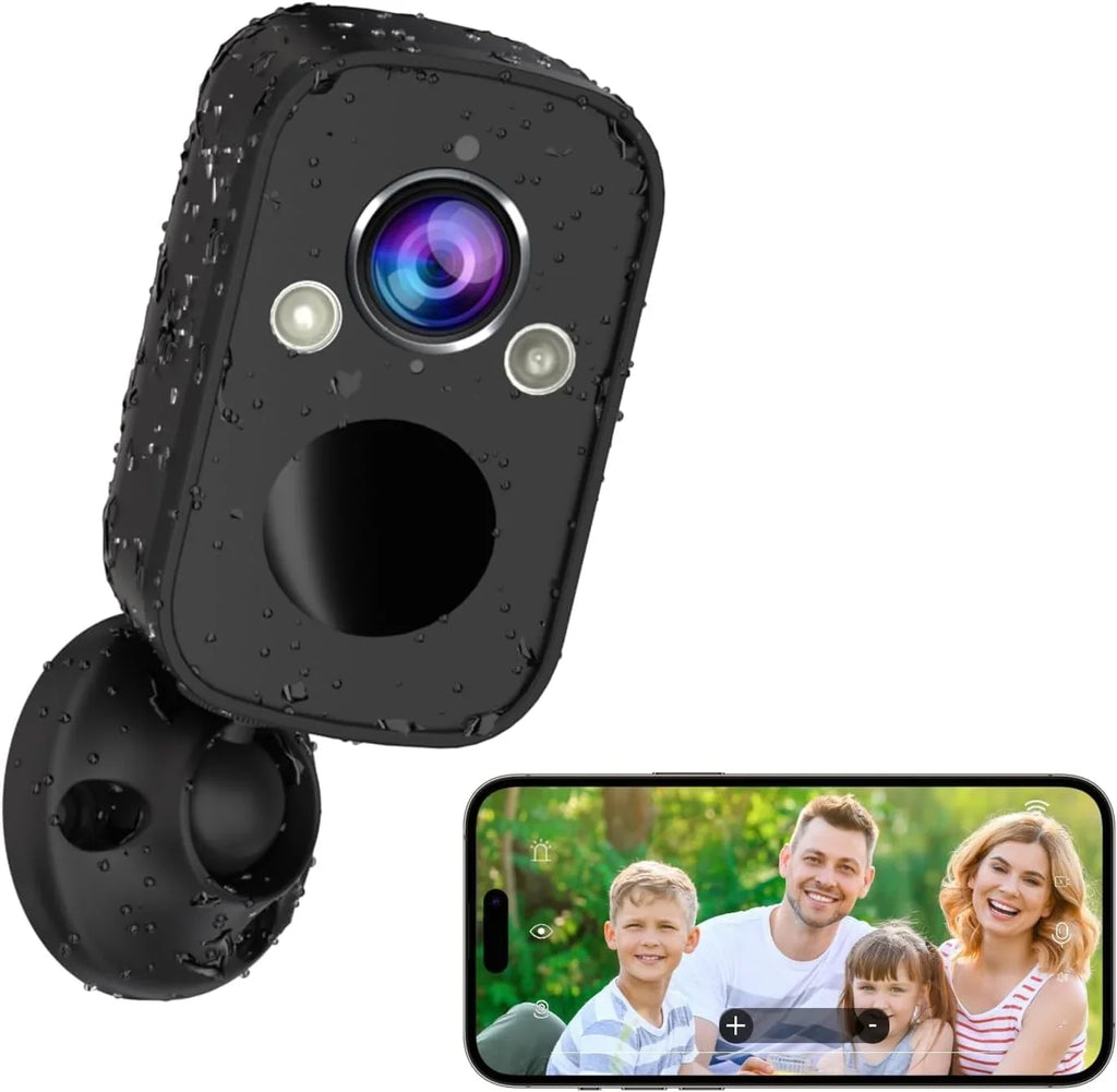 Wireless Security Camera Outdoor, 2K Security Camera with Full Color Night Vision, 130° Viewing Angle,  Motion Detection, 2-Way Talk, Cloud/ Storage Support, Weatherproof, Compatible with Alexa