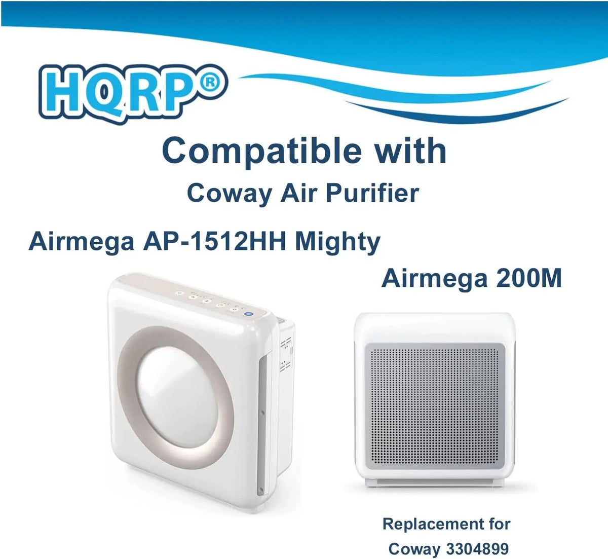 '-1512HH Replacement Filter Compatible with Coway Airmega AP1512HH Mighty, -1518R Airmega 200M Air Purifier, Part 3304899, 2 True  Filter + 4 Activated Carbon Pre-Filters