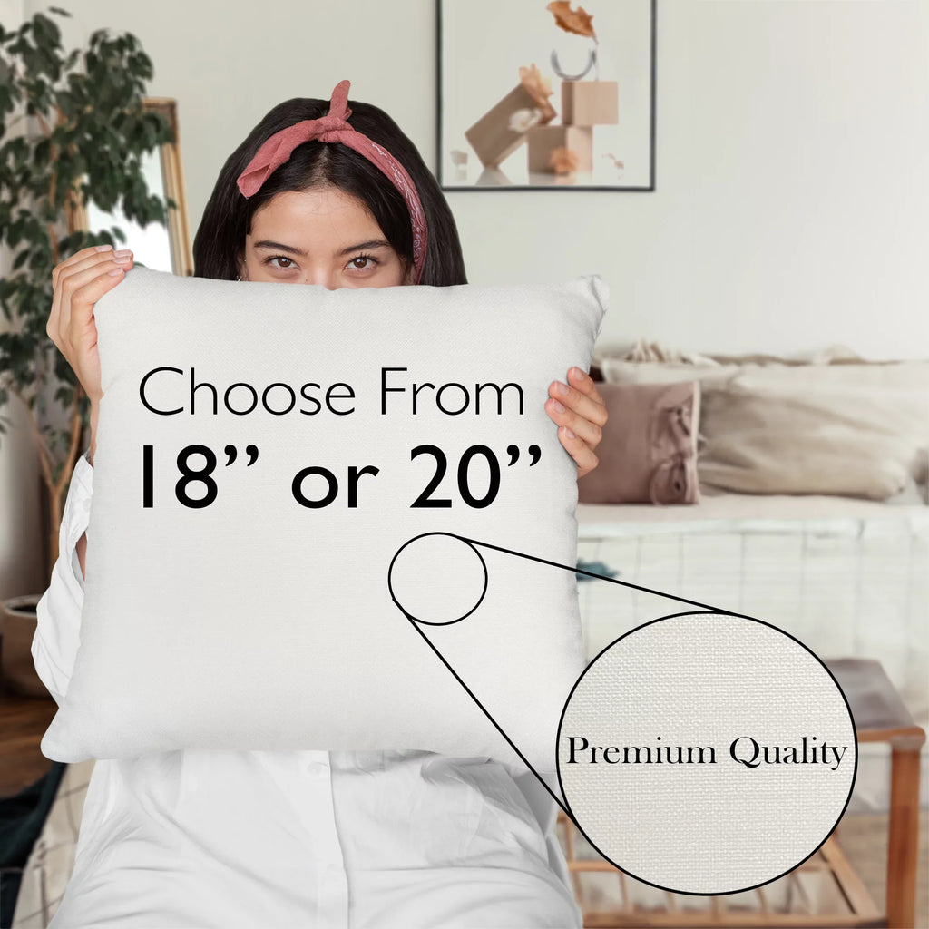Makeup Artist in Training w/ Fan Brush & Red Lipstick Design - Beauty Themed Merch for Makeup Artist or Cosmetologist, Gift for Makeup Lovers, Pillow Cover, White 18X18