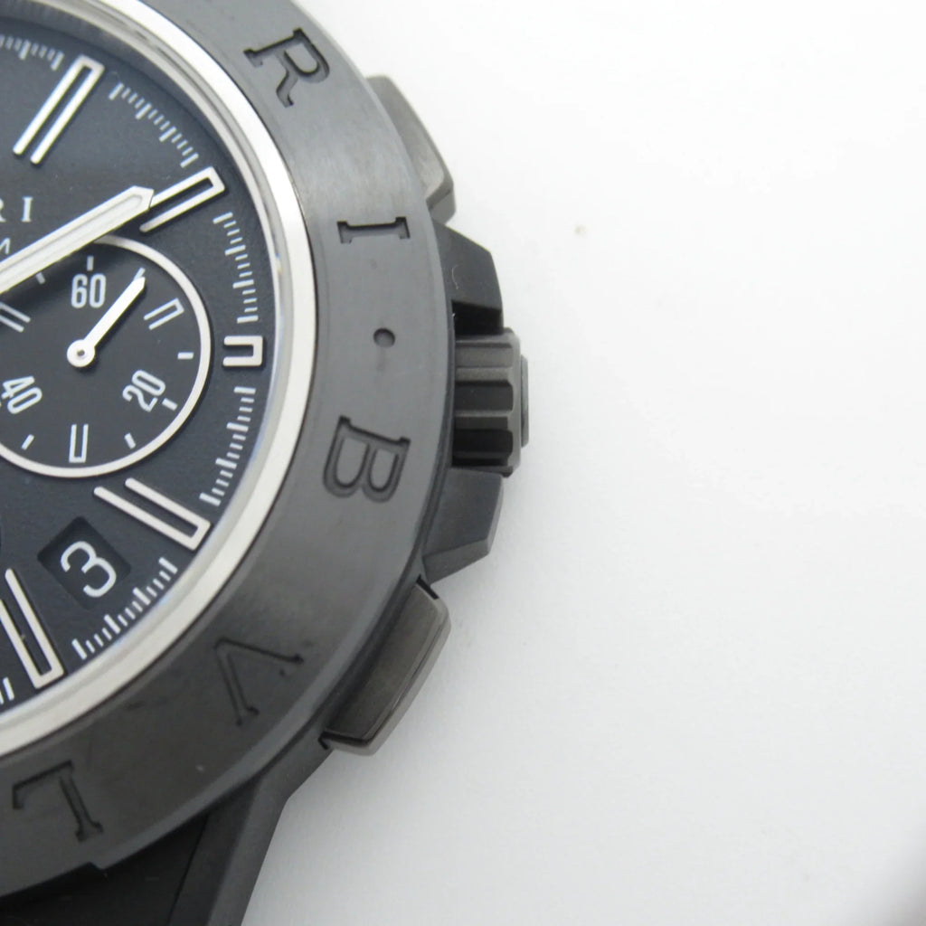 Pre-Owned  Diagono Magnesium Chrono Wrist Watch watch Wrist Watch DG42SMCCH Mechanical Automatic Black  Rubber belt mag DG42SMCCH (Good)