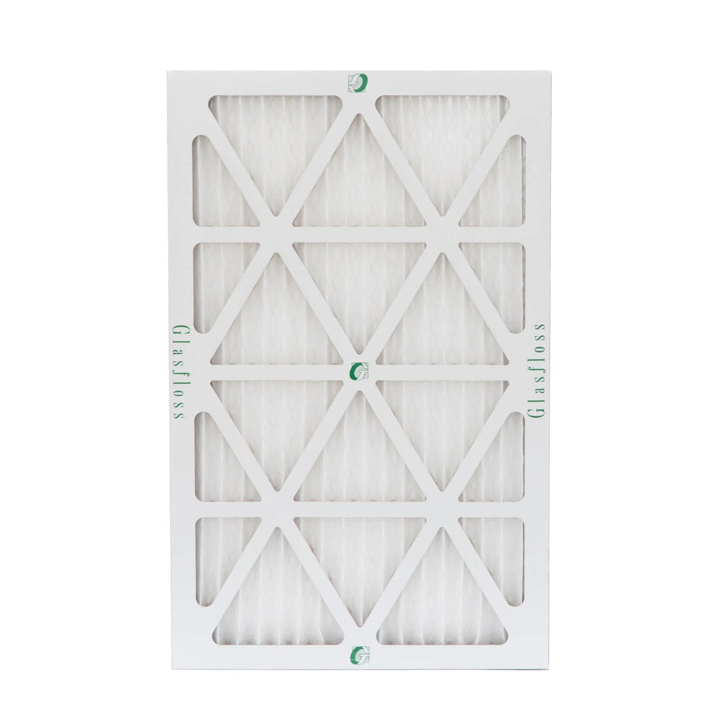 14x25x1  10 Pleated  Furnace Air Filters by Glasfloss Industries. ( 8 Pack ) Exact Size: 13-1/2 x 24-1/2 x 7/8