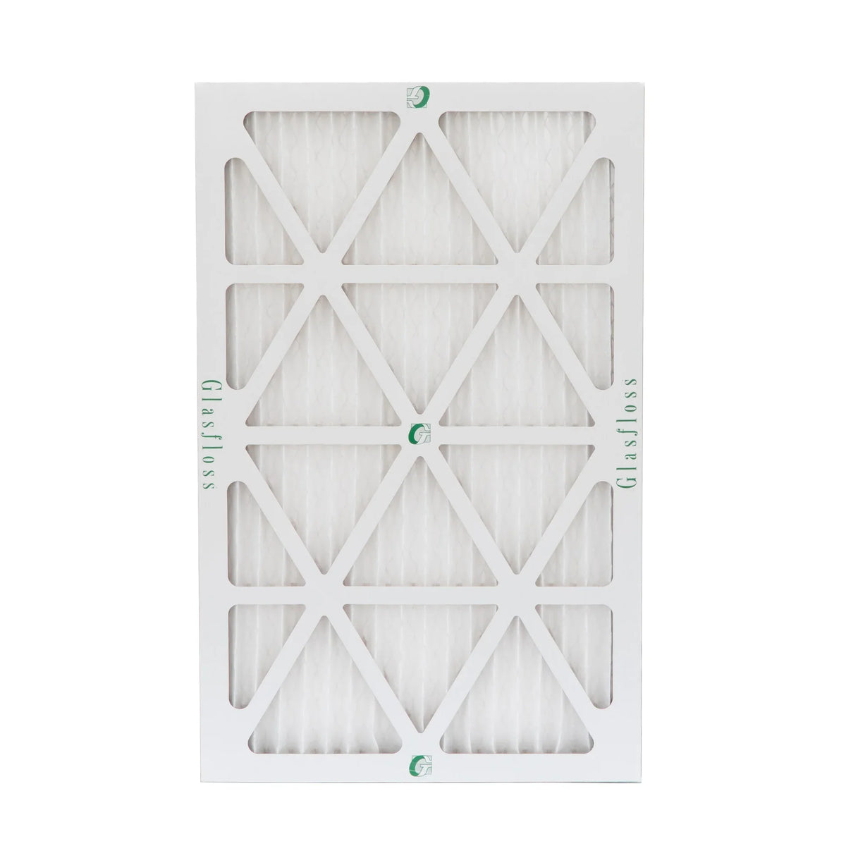 14x25x1  10 Pleated  Furnace Air Filters by Glasfloss Industries. ( 8 Pack ) Exact Size: 13-1/2 x 24-1/2 x 7/8