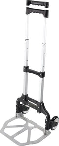 LC1800 Height Adjustable Folding Luggage Cart, Silver/Black