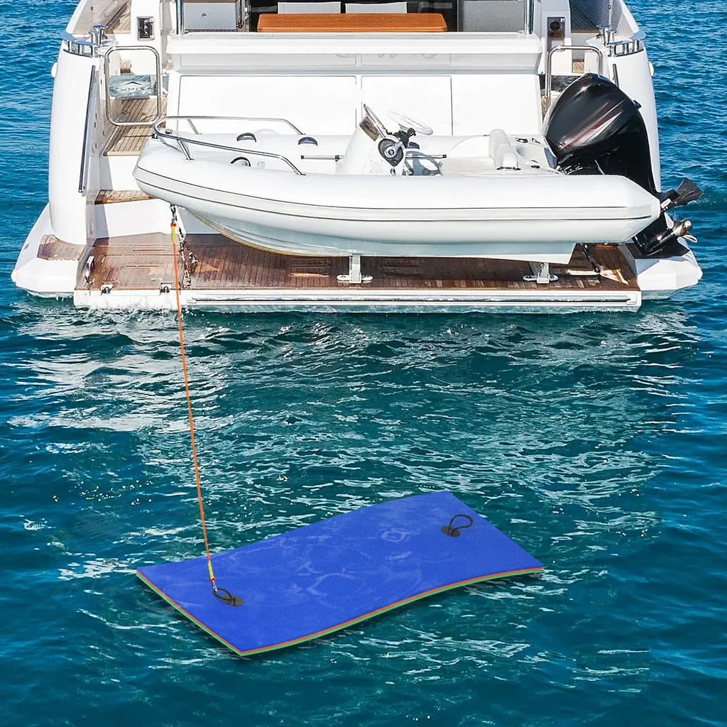 Magshion 6x2ft Floating Water Mat, 3-Layer Tear-Resistant  Foam Water Floating Pad, Lake Float Mat Lily Pad for Recreation Pool River Ocean Outdoor Water Activities, Blue