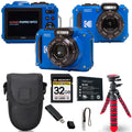 Kodak  WPZ2 Digital Camera (Blue) + Spider Tripod + Case - 32GB Kit
