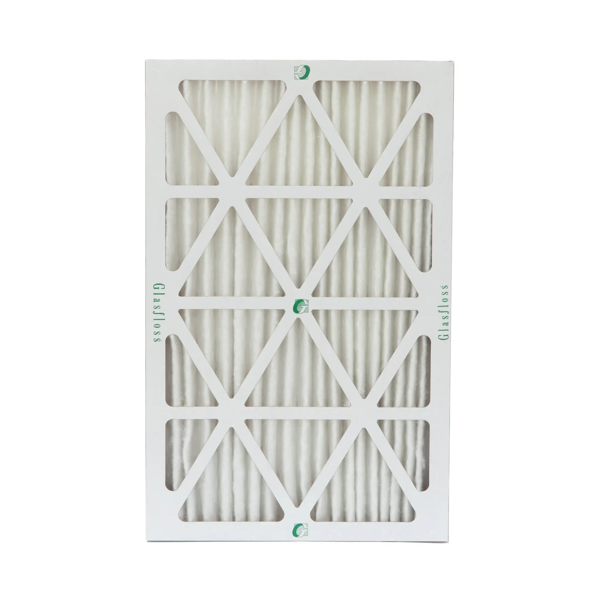 12x24x2  10 Pleated  Air Filters by Glasfloss. ( Quantity 5 ) Exact Size: 11-3/8 x 23-3/8 x 1-3/4
