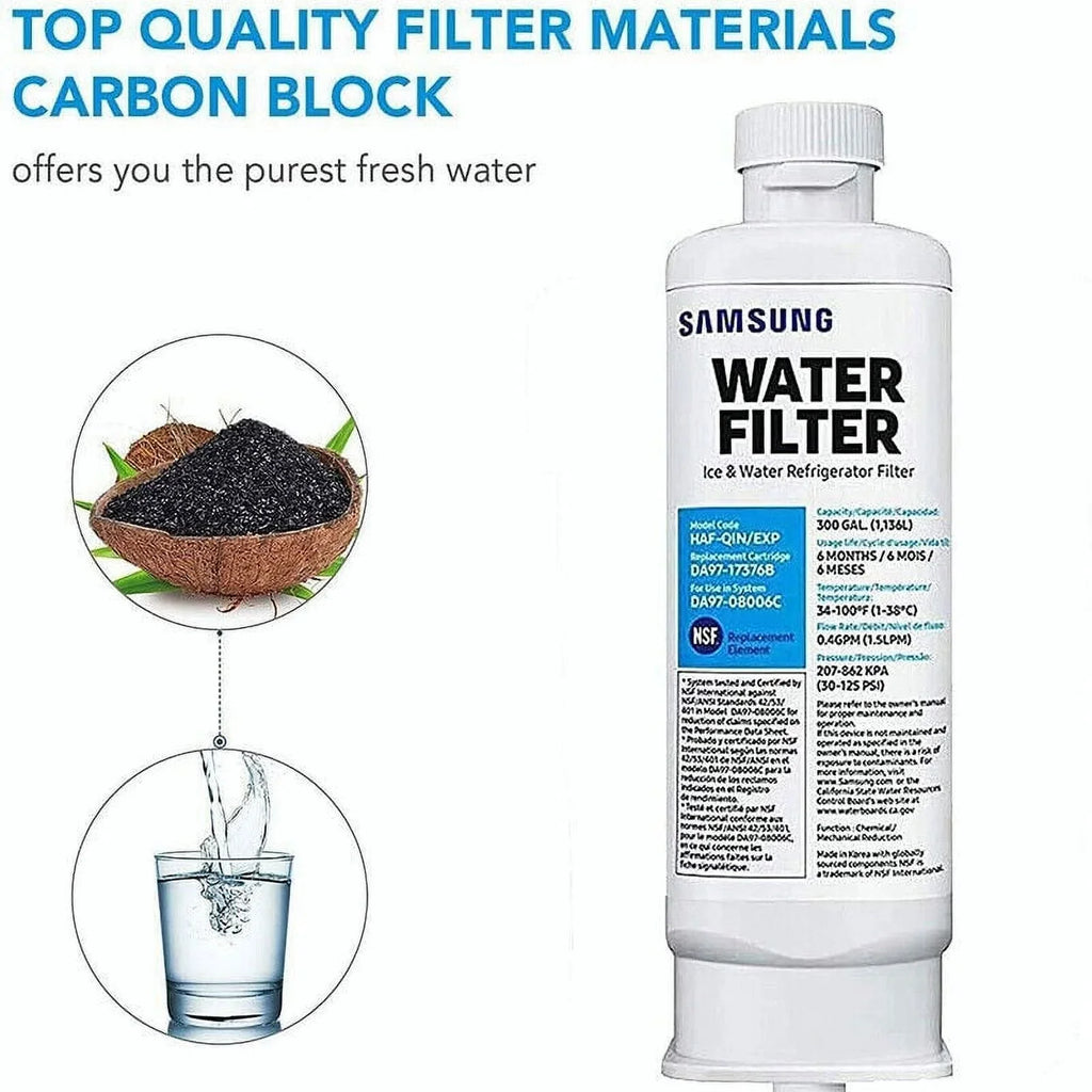 3 pcs DA97-17376B - Refrigerator Water Filter DA97-08006C