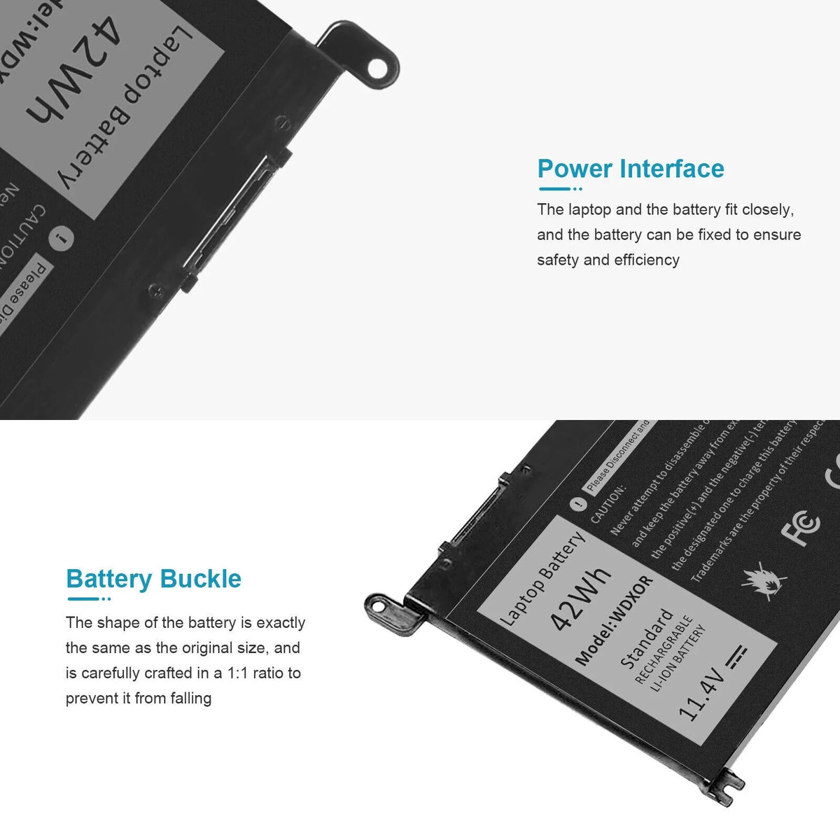 Battery For Dell  WDX0R 0WDX0R,FC92N 0FC92N