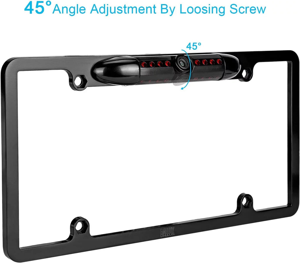 Backup Camera Rearview License Plate Frame for  KWM856BW -M856BW Black