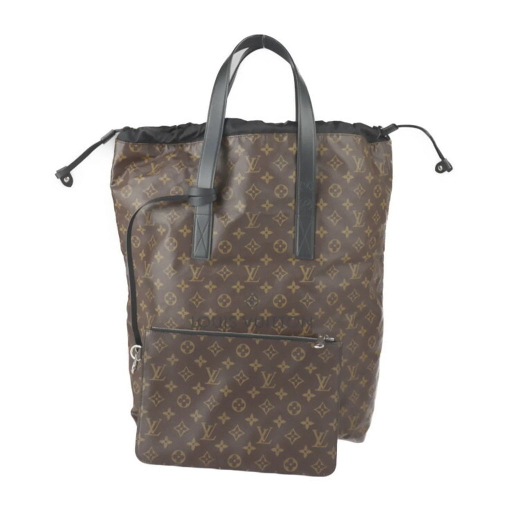 Pre-Owned   Louis Vuitton Cover Light Monogram Macassar Tote Bag M43416 Brown Black Fujiwara Hiroshi Collaboration Fragment (Good)