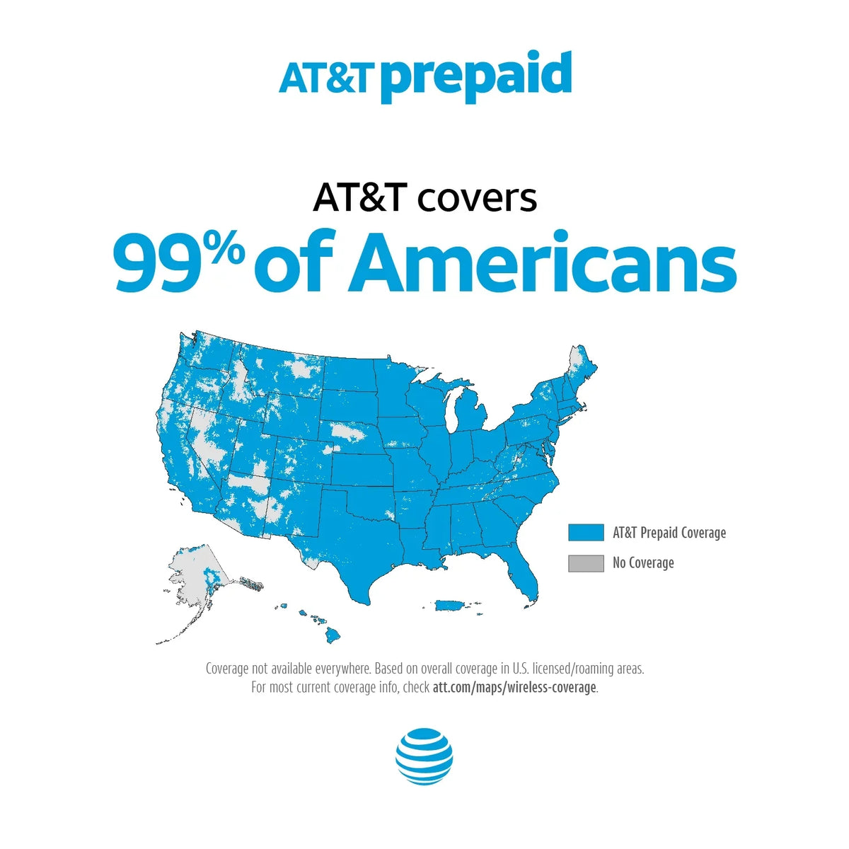 &T Prepaid Alcatel  16GB Prepaid Smartphone, Black