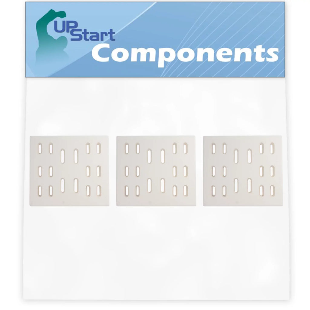 3-Pack  Grill Heat Shield Plate Tent Replacement Parts for Bakers And Chefs Y0005XC-1 - Compatible Barbeque Ceramic Flame Tamer, Guard, Deflector, Flavorizer Bar, Vaporizer Bar, Burner Cover 8"