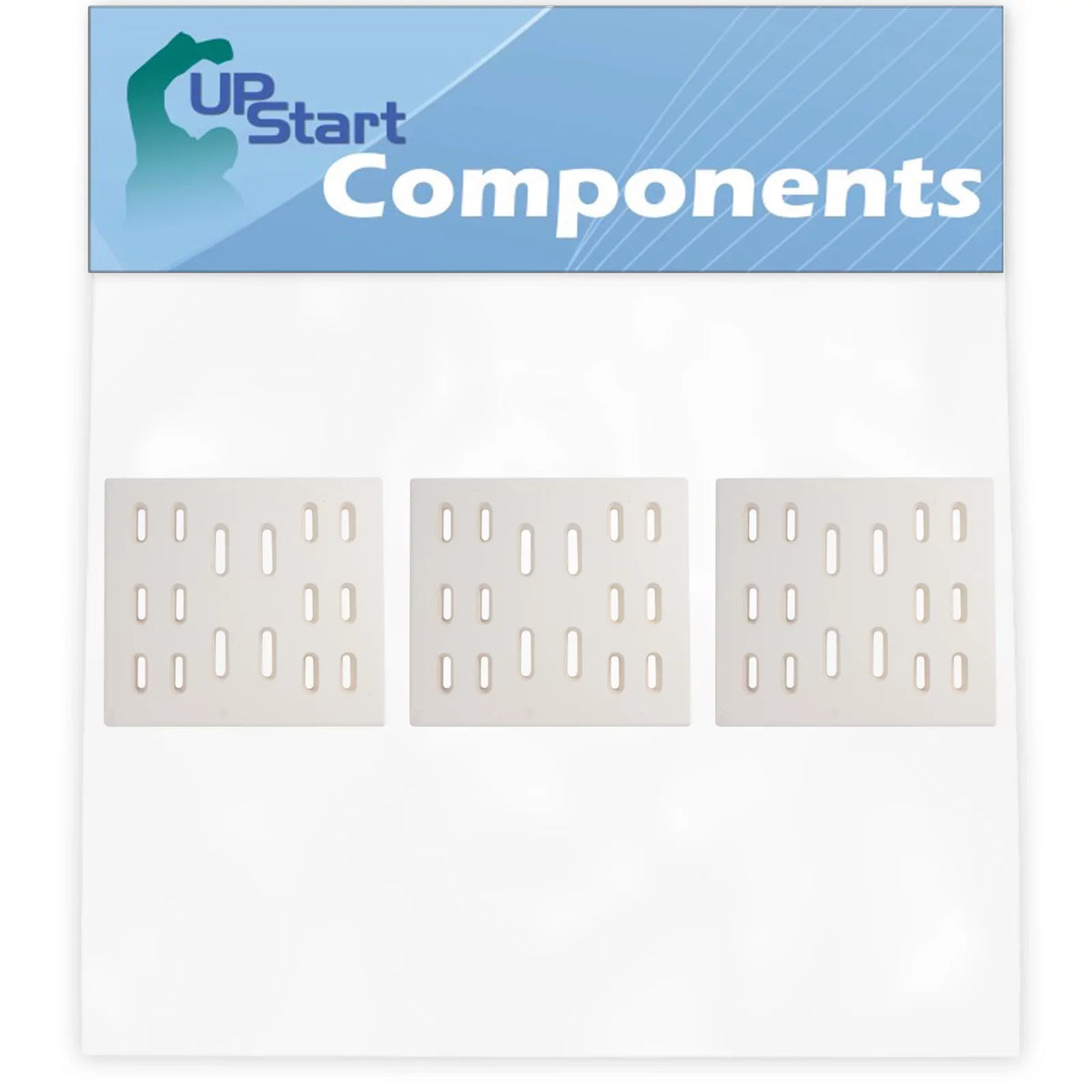 3-Pack  Grill Heat Shield Plate Tent Replacement Parts for Sams Bakers & Chefs 608SB - Compatible Barbeque Ceramic Flame Tamer, Guard, Deflector, Flavorizer Bar, Vaporizer Bar, Burner Cover 8"