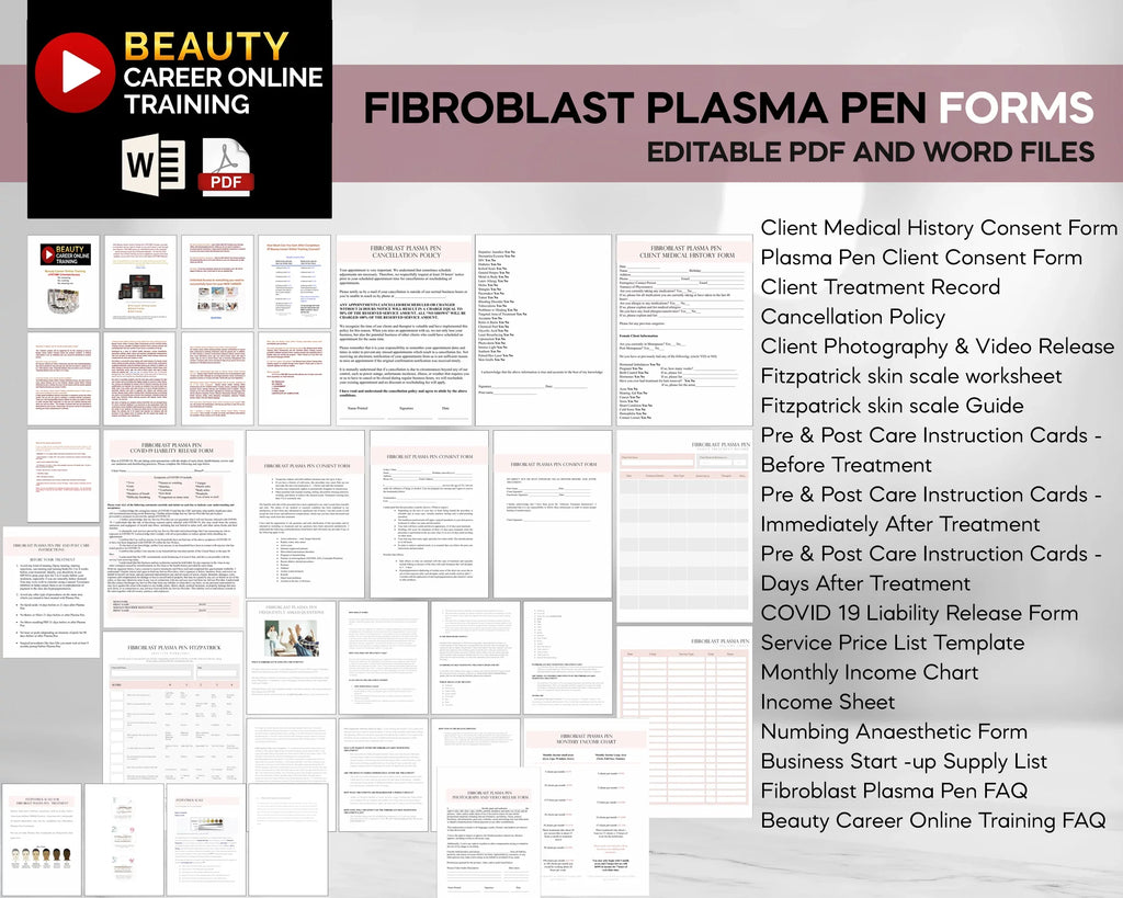 Beauty Career Academy: Small Pores, Large Pores, Face Pores, Fibroblast Training Manual,  [Online Activation Code]