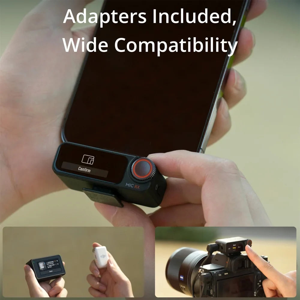 Mic 2 (2  + 1  + Charging Case) All-in-one Wireless Microphone ..00000325.01 Bundle with Lexar 128GB microSDXC Memory Card, Deco Gear 7" Hard Case and 3 Year Extended Warranty