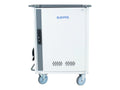 Systems Elevate Charging Cart with 2x 16-Port -C Quick-Sense Hubs