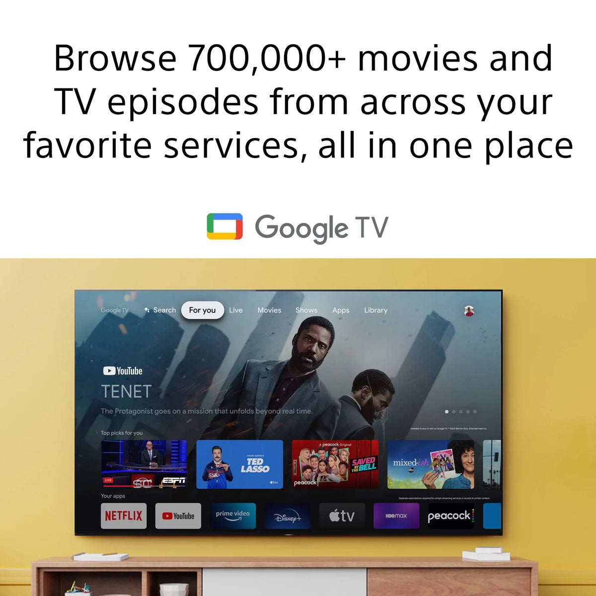 Restored Sony 50" Class 4K  (2160p)  Google Smart   X80J Series KD50X80J (Refurbished)