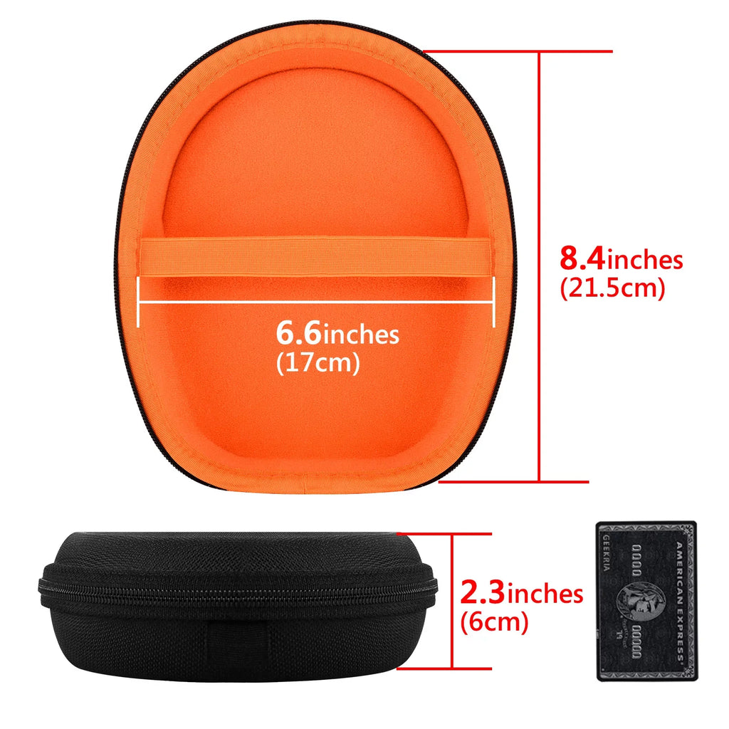 Geekria Shield Headphones Case Compatible with Jabra Evolve 65, 65UC, 40, 40 , 20  Case, Replacement Hard Shell Travel Carrying Bag (Black)