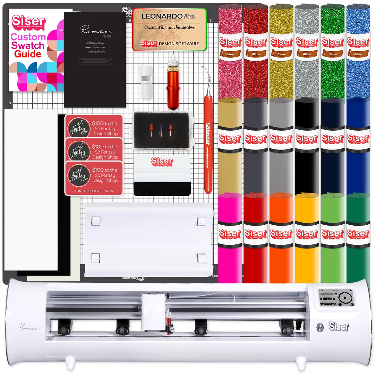 Siser Romeo 24" Deluxe Easyweed Heat Transfer () Bundle