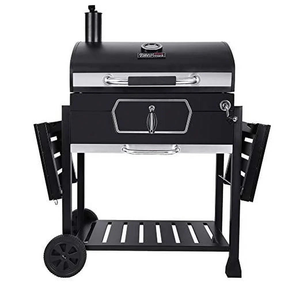 Royal Gourmet CD2030AN 30-Inch Charcoal Grill, Deluxe  Smoker Picnic Camping Patio Backyard Cooking, Black, Large