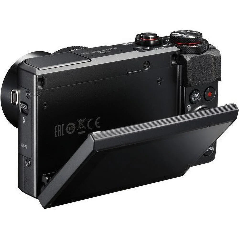Canon PowerShot G7 X Mark  Digital Camera + 32GB Pixi-Basic Accessory Bundle-International Verision