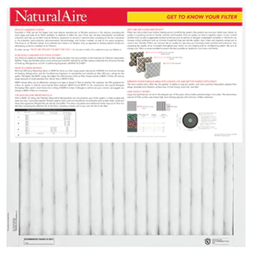 12x30x1 NaturalAire Microparticle  10 Filters 85256.011230 (6 pack)