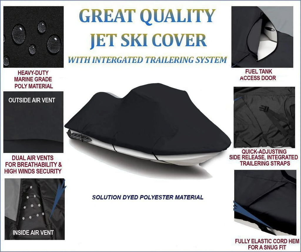 600  JetSki Cover Compatible for Jet Ski  Watercraft Cover Polaris  700  1997 1-2 Seater