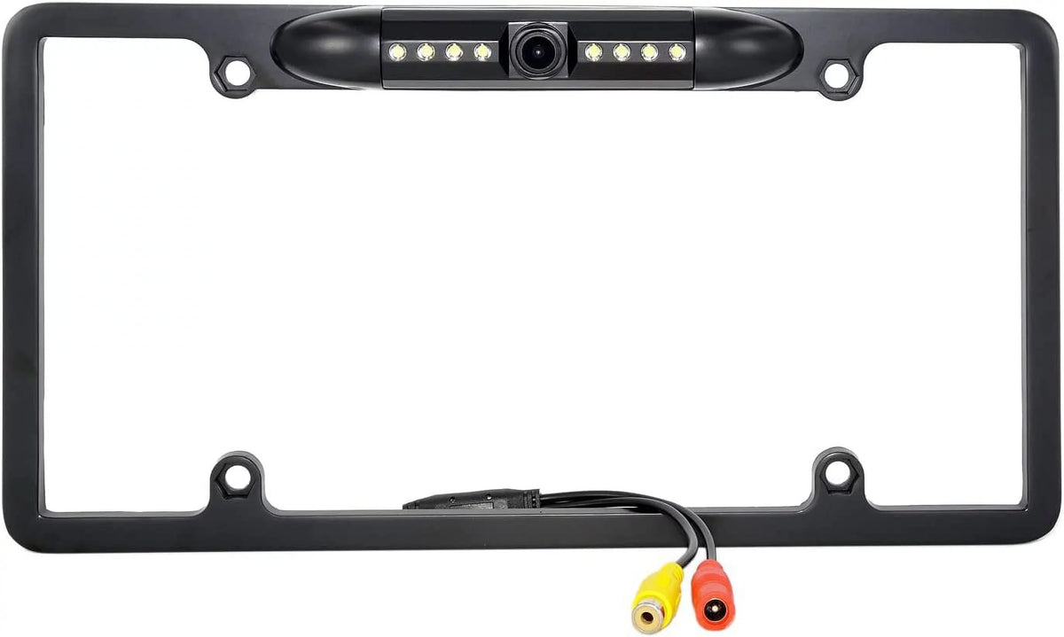 Backup Camera Rearview License Plate Frame for  -F409 ILXF409 Black