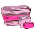 Victoria's Secret 3-Piece Pink Cosmetic Travel Bag
