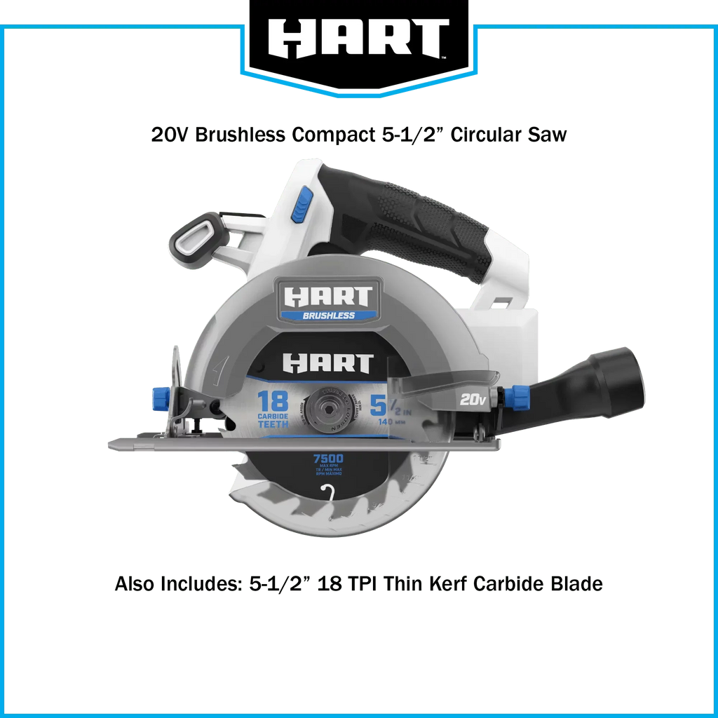 20-Volt Brushless 5-1/2-inch Compact Battery-Powered Circular Saw (Battery Not Included)