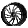 1  22X12 8X165 -44ET 122.1CB Gloss Black Milled Wheel