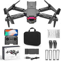 Drone with 4K Dual   Camera Mini Drone with Camera for Adults & Kids, Black