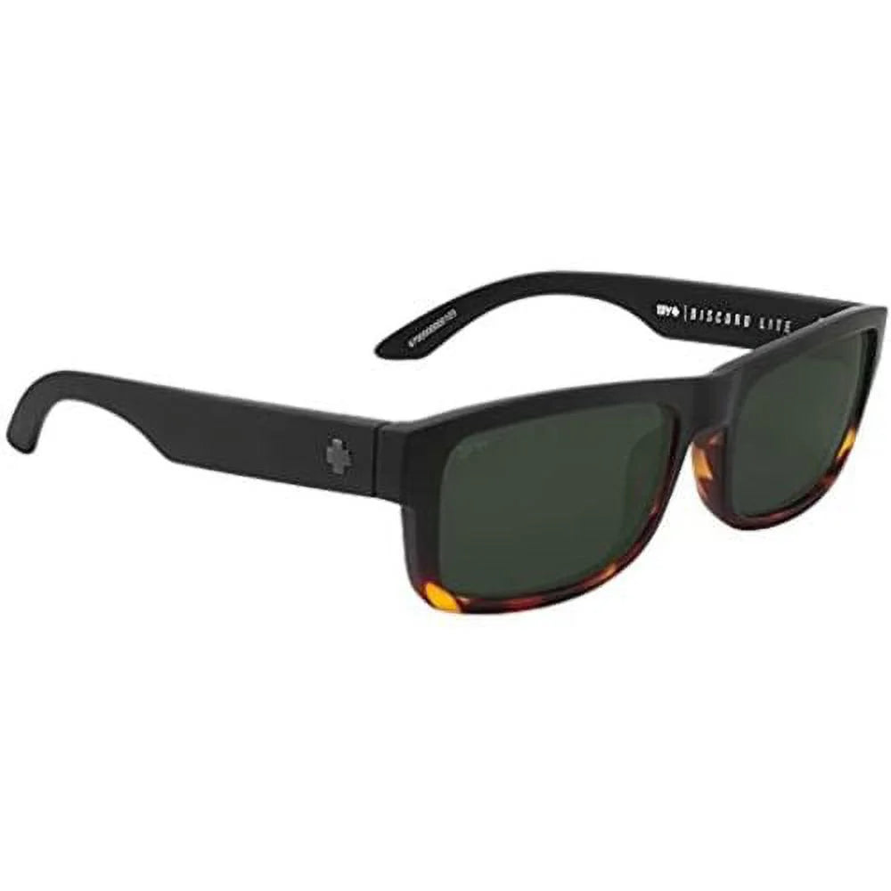 Men Sunglasses Discord Lite Matte Black Tortoise Fade Gray Green Polarized